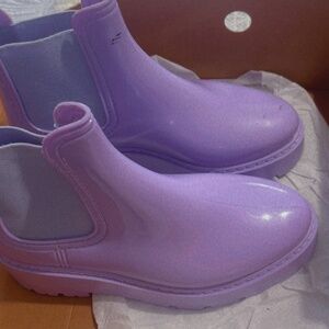 ASOS Design Gadget Chelsea platform rain boot